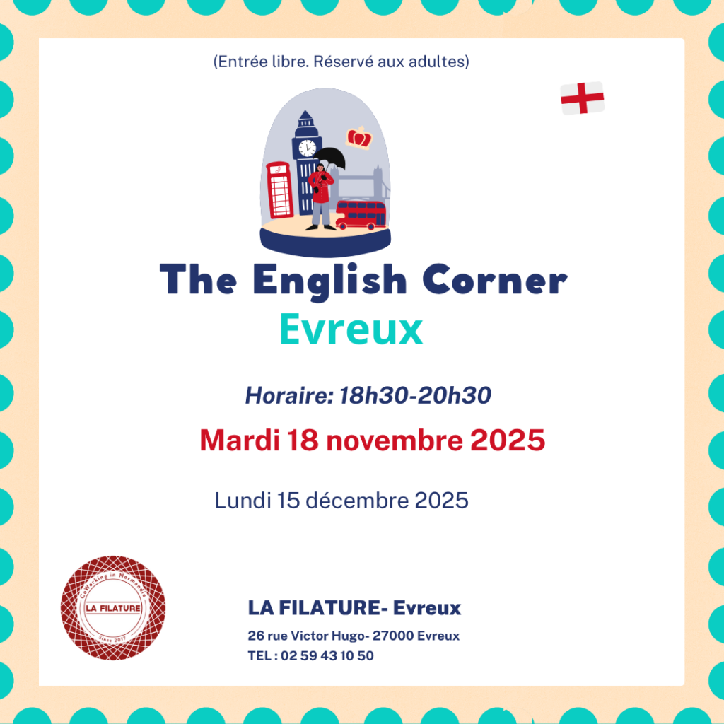 Planning 2025 English Corner Evreux